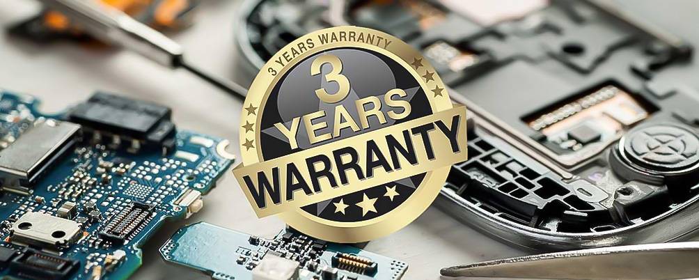 3 Years warranty