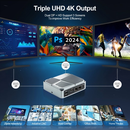 3xVideo output 4K resolution@60HZ