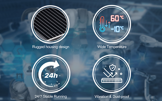 Rugged Design for 24/7h Operation